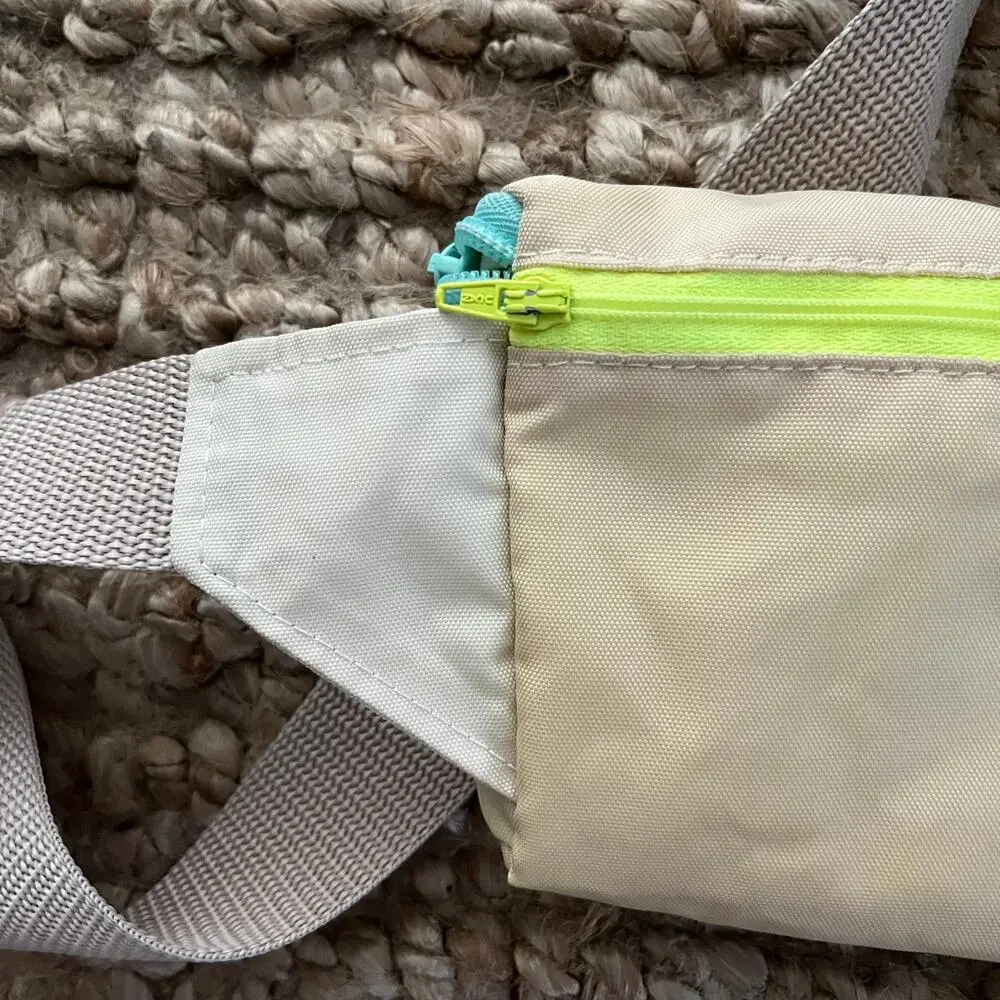 Mokuyobi Neon Seas Fanny Pack Water Resistant Belt Bag 1.5L Made in USA EUC Y2K